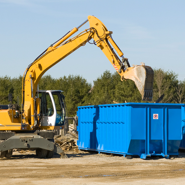 are there any restrictions on where a residential dumpster can be placed in Owen County